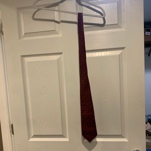 Dark Red Patterned tie.